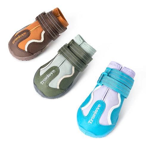 Truelove Water Resistant Dog Shoes with TPR Sole – CYPRESS / HARBOR GRAY